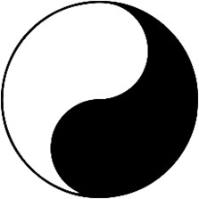 Yin und Yang Zeichen