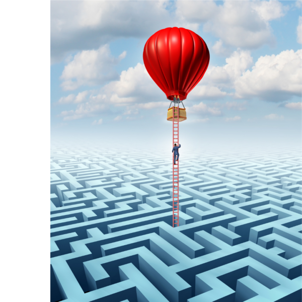 Ausbruch aus dem Hamsterrad Luftballon und Irrgarten